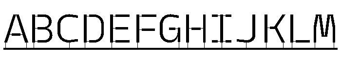 Model PlasticLine Book Font UPPERCASE
