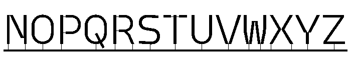 Model PlasticLine Book Font UPPERCASE