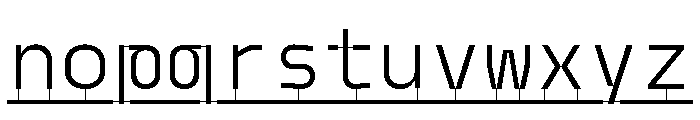 Model PlasticLine Book Font LOWERCASE