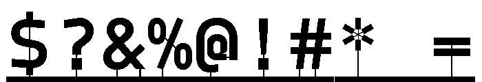 Model PlasticLine Demibold Font OTHER CHARS