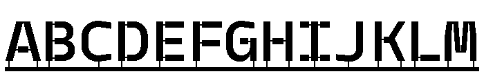 Model PlasticLine Demibold Font UPPERCASE