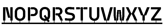 Model PlasticLine Demibold Font UPPERCASE
