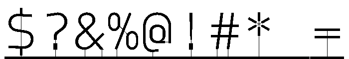 Model PlasticLine Light Font OTHER CHARS