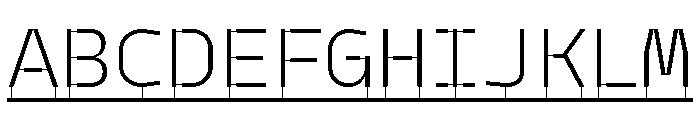 Model PlasticLine Light Font UPPERCASE