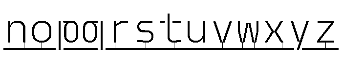 Model PlasticLine Light Font LOWERCASE