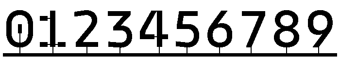 Model PlasticLine Medium Font OTHER CHARS