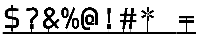 Model PlasticLine Medium Font OTHER CHARS