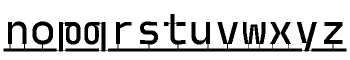 Model PlasticLine Medium Font LOWERCASE