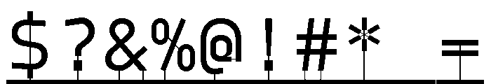 Model PlasticLine Regular 2 Font OTHER CHARS
