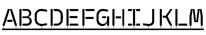 Model PlasticLine Regular 2 Font UPPERCASE