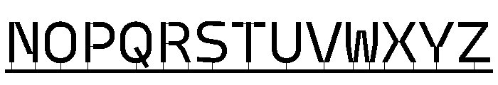 Model PlasticLine Regular 2 Font UPPERCASE