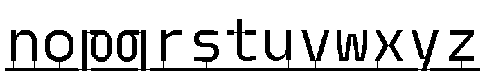Model PlasticLine Regular 2 Font LOWERCASE