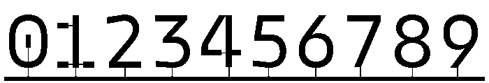 Model PlasticLine Regular Font OTHER CHARS