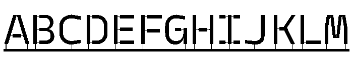 Model PlasticLine Regular Font UPPERCASE