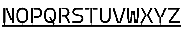 Model PlasticLine Regular Font UPPERCASE