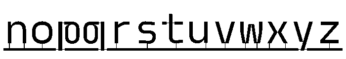 Model PlasticLine Regular Font LOWERCASE