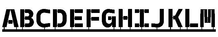 Model PlasticLine Super Font UPPERCASE