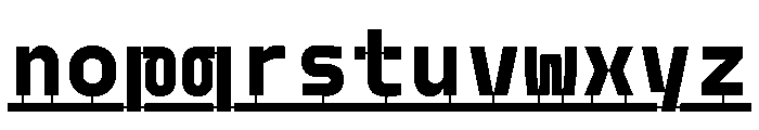 Model PlasticLine Super Font LOWERCASE