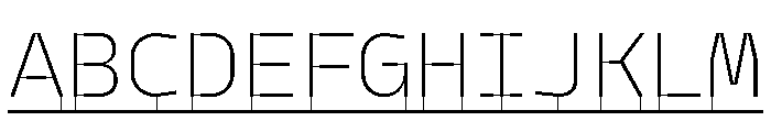 Model PlasticLine Ultralight Font UPPERCASE