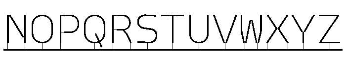 Model PlasticLine Ultralight Font UPPERCASE