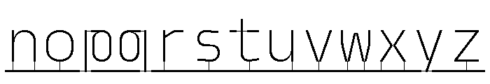 Model PlasticLine Ultralight Font LOWERCASE