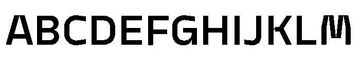 Model Sans Demibold Font UPPERCASE
