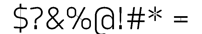 Model Sans Light Font OTHER CHARS
