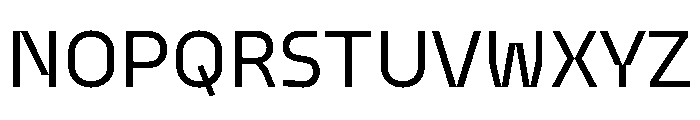 Model Sans Regular Font UPPERCASE
