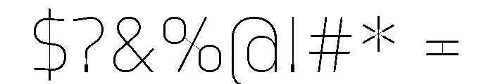 Model Sans Thin Font OTHER CHARS