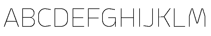 Model Sans Thin Font UPPERCASE