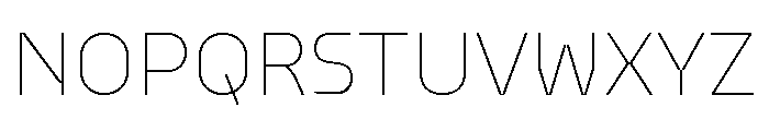 Model Sans Thin Font UPPERCASE
