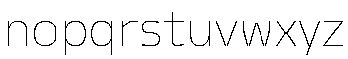 Model Sans Thin Font LOWERCASE
