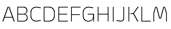 Model Sans Ultralight Font UPPERCASE