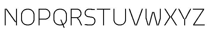 Model Sans Ultralight Font UPPERCASE