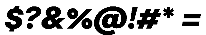 Moderat BlackItalic 45bc8372 Font OTHER CHARS