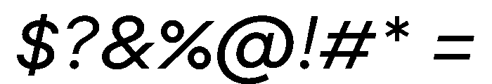 Moderat BookItalic 986b3d17 Font OTHER CHARS
