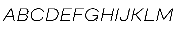 Moderat ExtraLightItalic 112db275 Font UPPERCASE