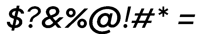 Moderat MediumItalic 60dcdcde Font OTHER CHARS