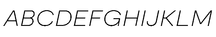 Moderat ThinItalic Abf09e9a Font UPPERCASE