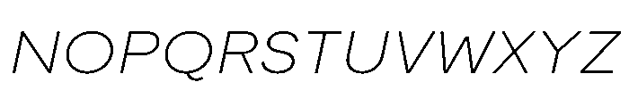 Moderat ThinItalic Abf09e9a Font UPPERCASE