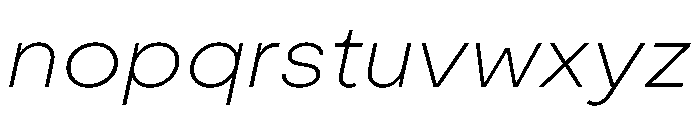 Moderat ThinItalic Abf09e9a Font LOWERCASE