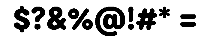 ModeratRounded Black Font OTHER CHARS