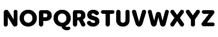 ModeratRounded Black Font UPPERCASE