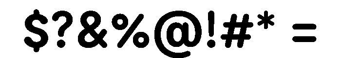 ModeratRounded Bold Font OTHER CHARS