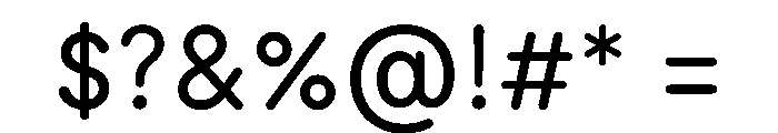 ModeratRounded Book Font OTHER CHARS