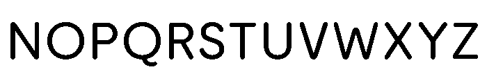 ModeratRounded Book Font UPPERCASE