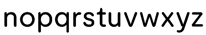 ModeratRounded Book Font LOWERCASE