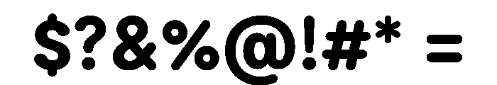 ModeratRounded ExtraBold Font OTHER CHARS