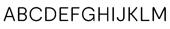 ModeratRounded Light Font UPPERCASE