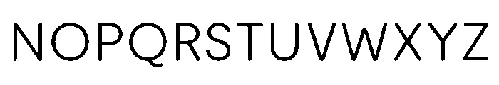 ModeratRounded Light Font UPPERCASE